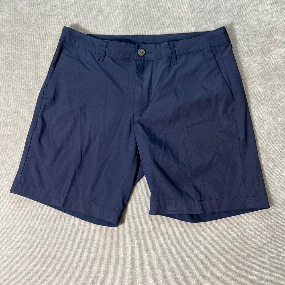 Tommy Bahama Boracay Navy Blue Performance Shorts Mens 32 Stretch Chino Golf